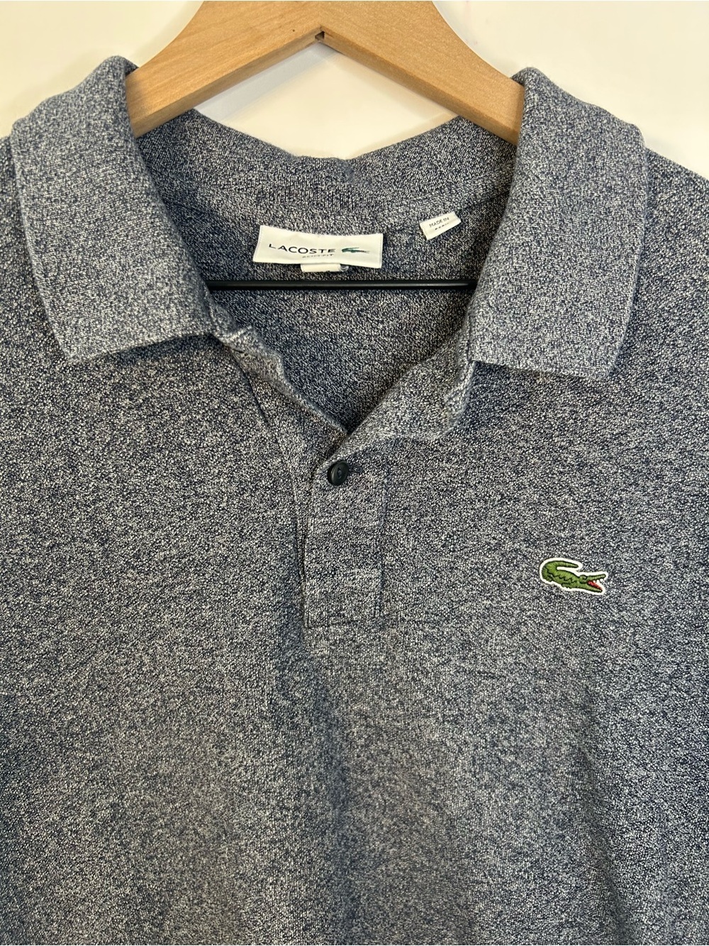 Lacoste Men’s Navy/Gray Slim Fit Polo Shirt, Size XXL - Picture 3 of 7